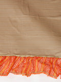 Soft Chiffon Bandhej Print Ruffle Party Wear Saree