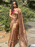 Silk saree with lace border - women's fashion mart