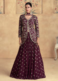 Heartwarming Maroon Golden Embroidered Lehenga Choli - women's fashion mart