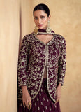 Heartwarming Maroon Golden Embroidered Lehenga Choli - women's fashion mart