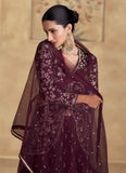 Heartwarming Maroon Golden Embroidered Lehenga Choli - women's fashion mart