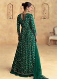 Formidable Dark Green Embroidered Anarkali Style Lehenga - women's fashion mart