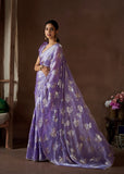 Magical And Unforgettable Satin Silk Hand Worked Saree - women's fashion mart