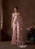 Magical And Unforgettable Satin Silk Hand Worked Saree - women's fashion mart