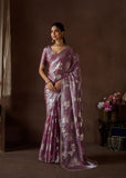 Magical And Unforgettable Satin Silk Hand Worked Saree - women's fashion mart