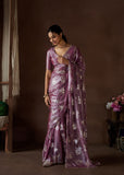Magical And Unforgettable Satin Silk Hand Worked Saree - women's fashion mart