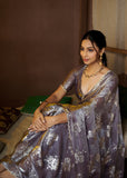 Magical And Unforgettable Satin Silk Hand Worked Saree - women's fashion mart