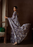 Magical And Unforgettable Satin Silk Hand Worked Saree - women's fashion mart