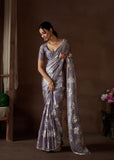 Magical And Unforgettable Satin Silk Hand Worked Saree - women's fashion mart