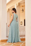 Georgette Embroidered Buti Gown Dress - women's fashion mart