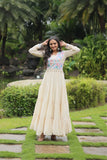 Gamthi Work Exclusive Navratri Cotton Gown - women's fashion mart