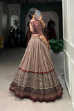 Bandhej With Ajarakh Print Silk Lehenga Choli - women's fashion mart