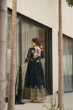 Elegance Rich Sequins Embroidered Work Designer Wedding Gown