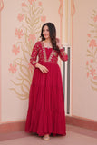 Sequins Zari Embroidered Work Wedding Designer Gown