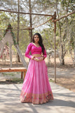 Kalamkari Zari Weaving Work Designer Lehenga Choli - women's fashion mart