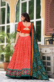Patola Print Leheriya Designer Lehenga Choli - women's fashion mart