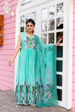 Stunning Printed Chinon Gown With Dupatta Set - women's fashion mart