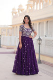 Stunning Embroidered Gown With Sequins Work - women's fashion mart