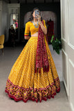 Gorgeous Patola Leheriyu Print Lehenga Choli  women's fashion mart