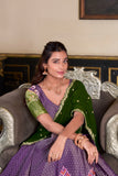 Kanchipuram Silk Lehenga Set With Zari Weaving & Georgette Dupatta