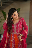 Stylish Sequins Embroidered Wedding Designer Gown