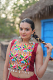 Designer Readymade Traditional Gamthi Threadwork Lehenga Choli For Navratri - women's fashion mart