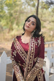Stunning Premium Dark Maroon Anarkali Set - women's fashion mart