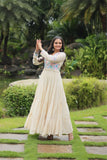 Gamthi Work Exclusive Navratri Cotton Gown - women's fashion mart