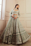 Pista Green Embroidery Sequence Work Bridal Choli For Woman - women's fashion mart
