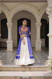 Kora Cotton Stylish Frill Stitching Beautiful Navratri Lehenga With Bandhani Printed Kurti