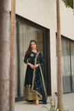 Elegance Rich Sequins Embroidered Work Designer Wedding Gown