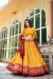 Patola Print Leheriya Designer Lehenga Choli - women's fashion mart