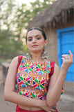 Designer Readymade Traditional Gamthi Threadwork Lehenga Choli For Navratri - women's fashion mart