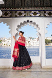 Jacquard Silk Designer Weaving Zari Work Paithani Lehenga Set