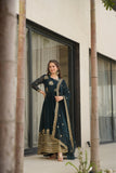 Elegance Rich Sequins Embroidered Work Designer Wedding Gown