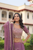 Designer Sequins Embroidered Lehenga Choli For Weddings And Festive Wear