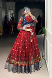 Kalamkari Printed Poly Cotton Zari Weaving Work Designer Gown