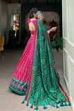 Gorgeous Patola Leheriyu Print Lehenga Choli  women's fashion mart