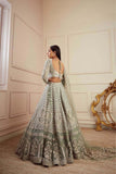 Pista Green Embroidery Sequence Work Bridal Choli For Woman - women's fashion mart