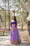 Kalamkari Zari Weaving Work Designer Lehenga Choli - women's fashion mart