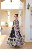 Beautiful Stylish designer Gown With Dupatta Set -WOMEN FASHION Sky Blue / M women's fashion mart