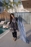 Luxury Designer Velvet Zari Embroidered Suit Set With Fendi Dupatta