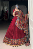 Gamthi Print Embossed Designer Beautiful Lehenga Choli