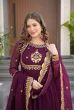 Georgette Tread Sequins Embordered Anarkali Suit