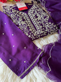 Designer Embroidered kurta pant with dupatta  women's fashion mart