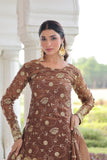 Premium Fendy Sharara Set with Rich Sequins Zari Embroidery
