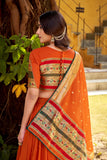 Ethereal Elegance Pure Chanderi Zari Woven Luxury Lehenga Set