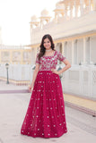 Stunning Embroidered Gown With Sequins Work - women's fashion mart
