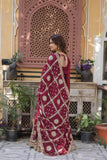 Georgette Embroidered Sequins Work Stunning Wedding Gown