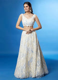 Designer Embroidered Classic White Lehenga Choli - women's fashion mart